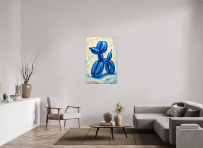 80 x 120 cm, Forex, gerahmt Ahornholz Natur Playful Grace