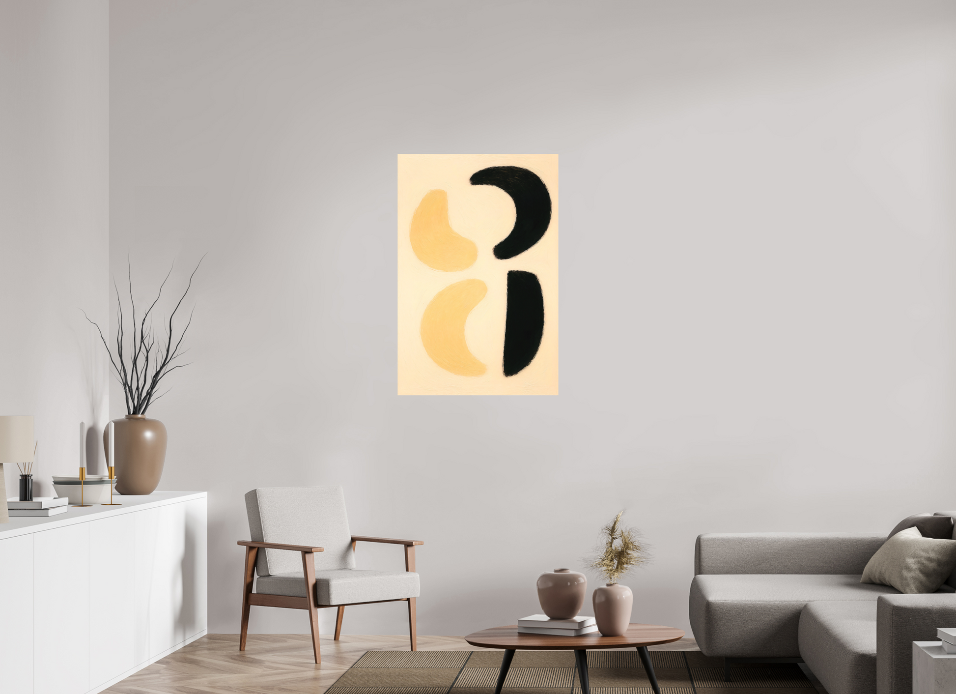 70 x 105 cm, Forex o. Rahmen Lunar Duality