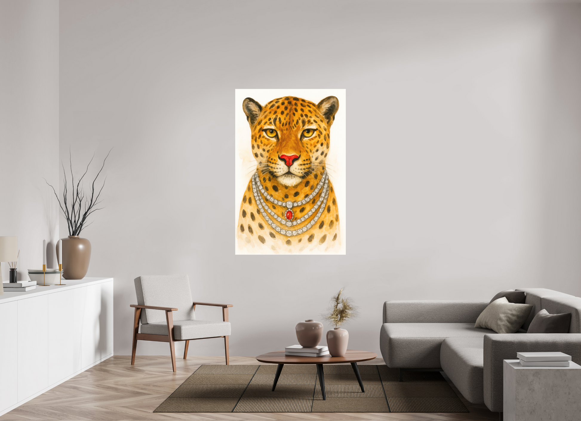 100 x 150 cm, Forex o. Rahmen Golden Regent