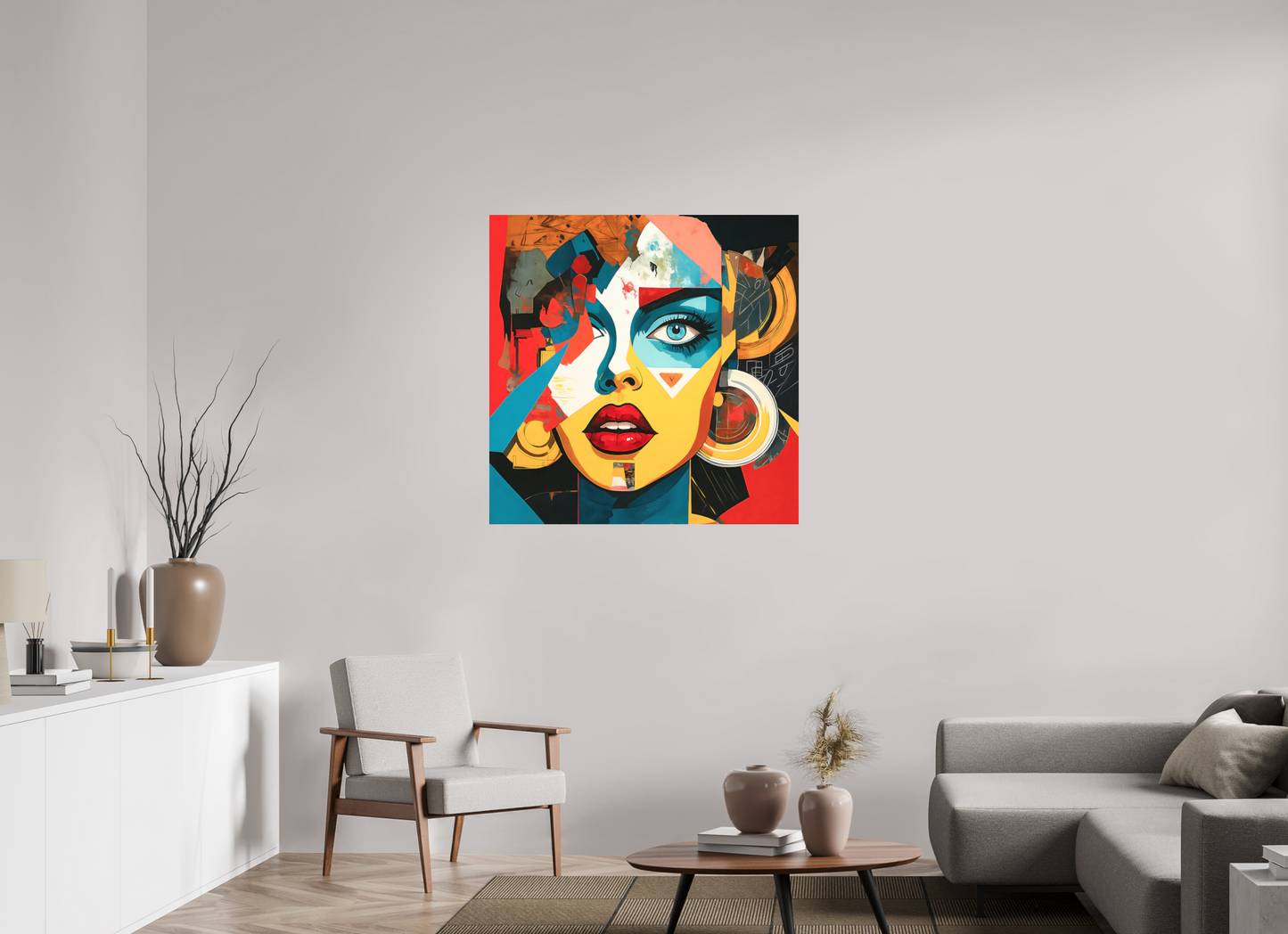 100 x 100 cm, Forex o. Rahmen Chromatic Muse