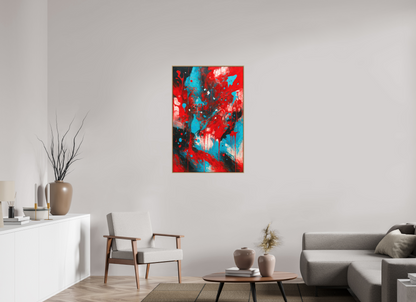 70 x 105 cm, Forex, gerahmt Eichenholz Natur Vivid Motion