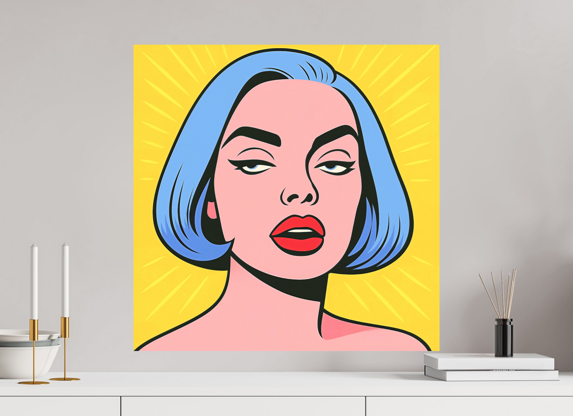 60 x 60 cm, Forex o. Rahmen Electric Muse