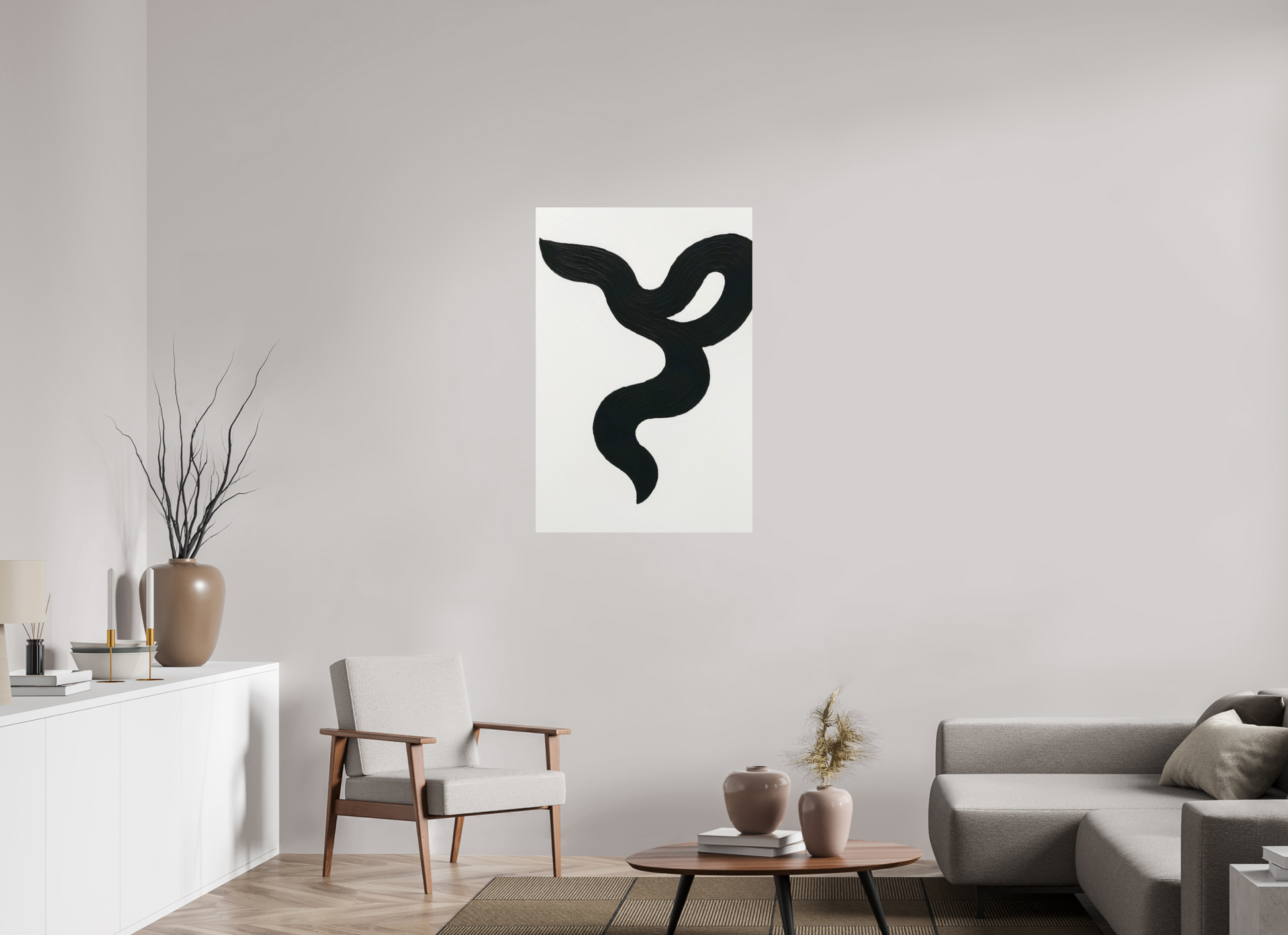 70 x 105 cm, Forex o. Rahmen Noir Ribbon